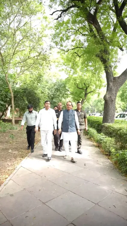 Shivraj Singh Chouhan Plants Trees Daily in New Delhi