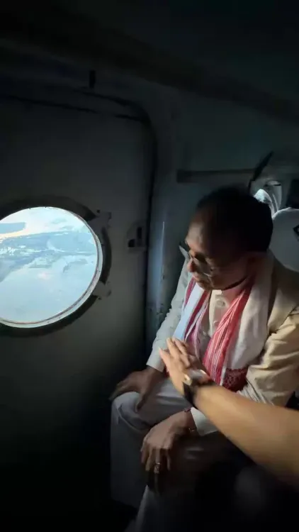 Shivraj Singh Chouhan Visits Flood-Hit Dhemaji, Assam
