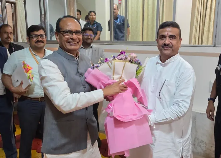 Shivraj Singh Chouhan visits West Bengal, thanks CM Suvendu Adhikari