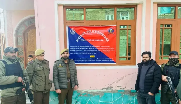 क्या श्रीनगर पुलिस ने ड्रग पेडलर की करोड़ों की संपत्ति जब्त की?