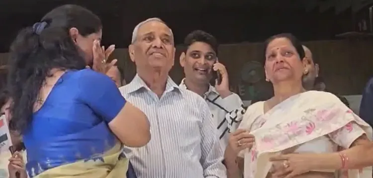 How did Shubhanshu Shukla's family react to his return from space?