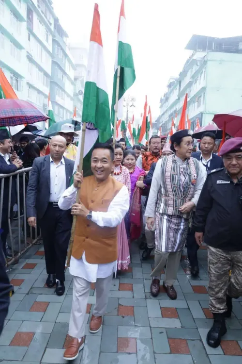 Did Sikkim CM Lead the Tiranga March on Statehood Day?