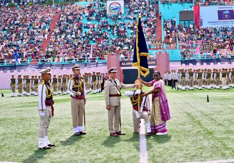 Sikkim Police receives President's Police Colour in Gangtok ceremony