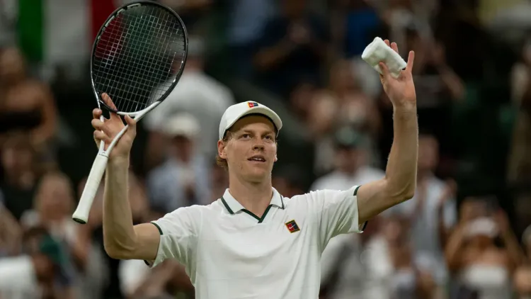 Sinner reaches fifth straight Wimbledon QF, beats Mochizuki 6-3, 7-6, 6-3