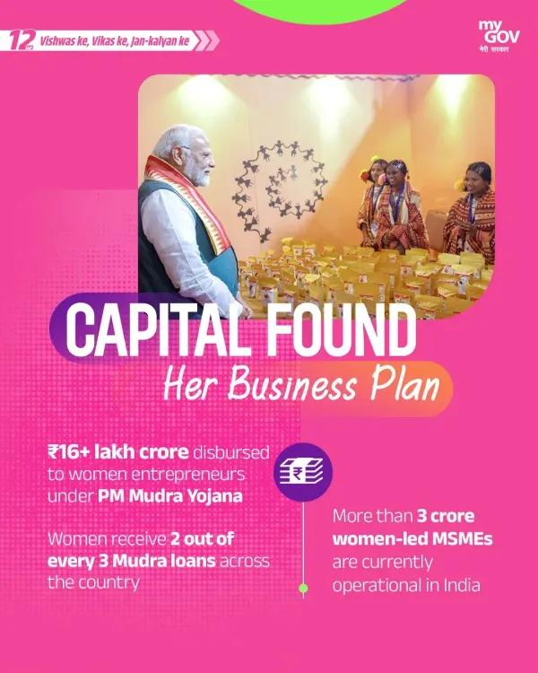 Sitharaman: ₹16 Lakh Crore MUDRA Loans Fuel Women Entrepreneurs