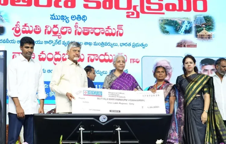 Sitharaman Disburses Rs 3,200 Cr Loans in Narasaraopet