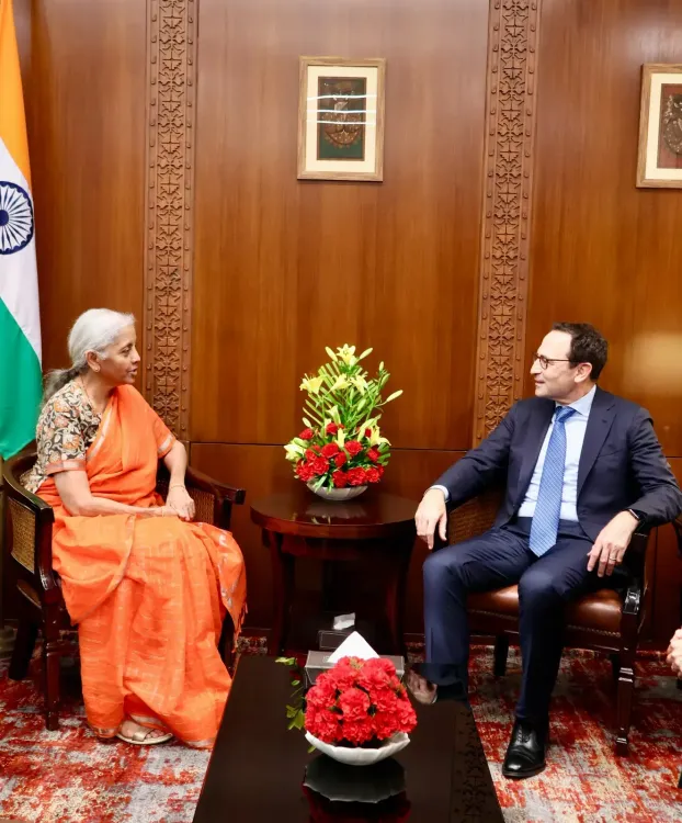 Sitharaman meets Blackstone's Jonathan Gray amid India investment push