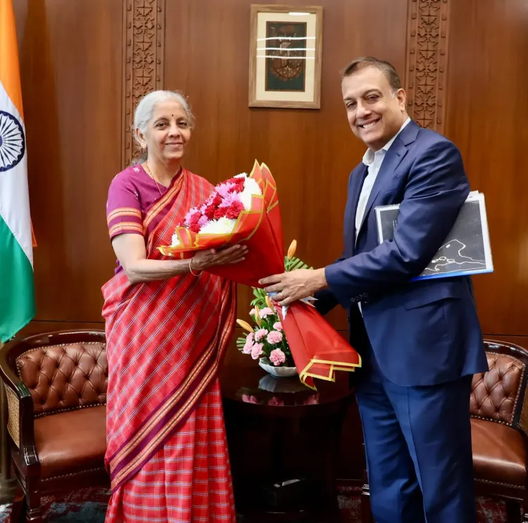 Sitharaman Meets ReNew CEO Sumant Sinha