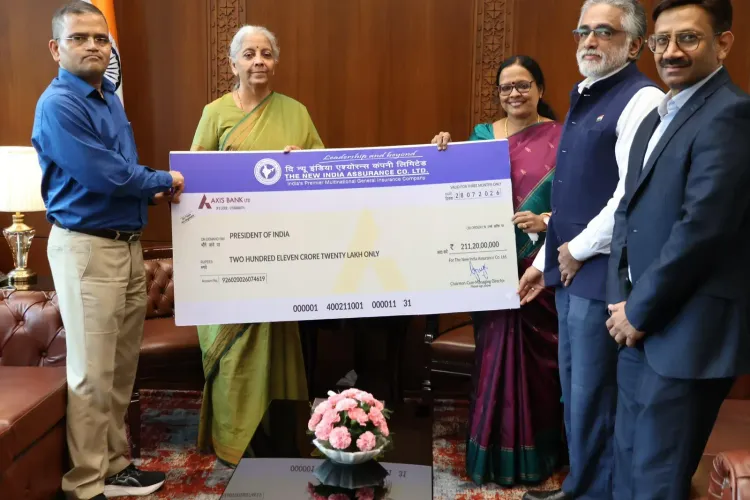 Sitharaman receives ₹211 cr dividend from New India Assurance