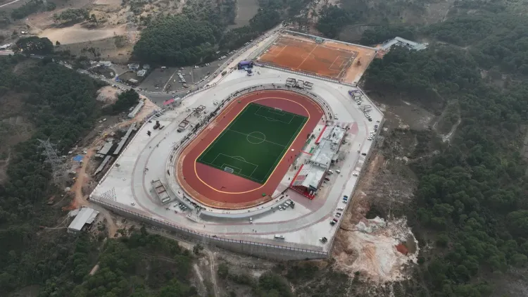 Sitharaman Shares Glimpses of Wahiajer Football Stadium, Meghalaya