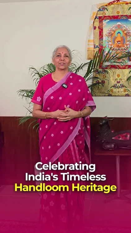 Sitharaman wears Mekhela Chador, champions handloom on National Day