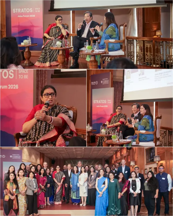 Smriti Irani at StratosIndiaForum: India Shaping Global Order