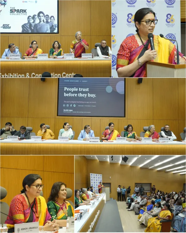 Smriti Irani Champions Women MSMEs at Gujarat SPARK Bootcamp