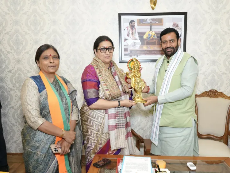 Smriti Irani meets Haryana CM Nayab Saini, discusses BJP org push