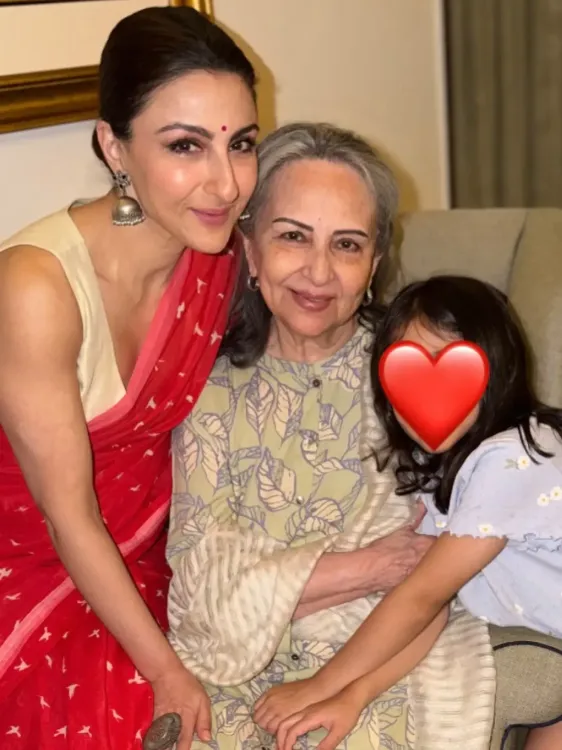 Soha Ali Khan honours 'Shakti' in women across three generations on Bijoya Dashami