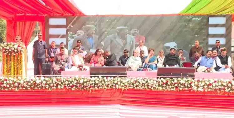 Did Sonia Gandhi Unveil the Statue of Virbhadra Singh, the Six-Time Himachal CM Known as 'Raja Saab'?