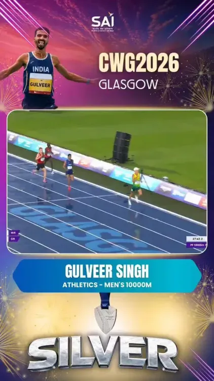 Sonowal hails Gulveer Singh's historic CWG 10,000m silver