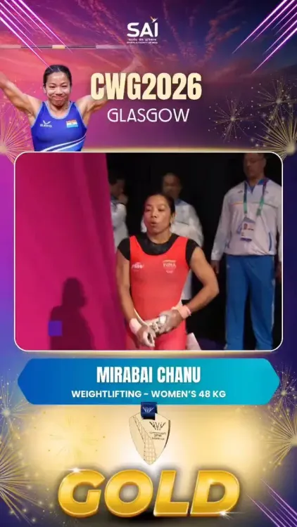 Sonowal hails Mirabai Chanu's CWG 2026 hat-trick gold