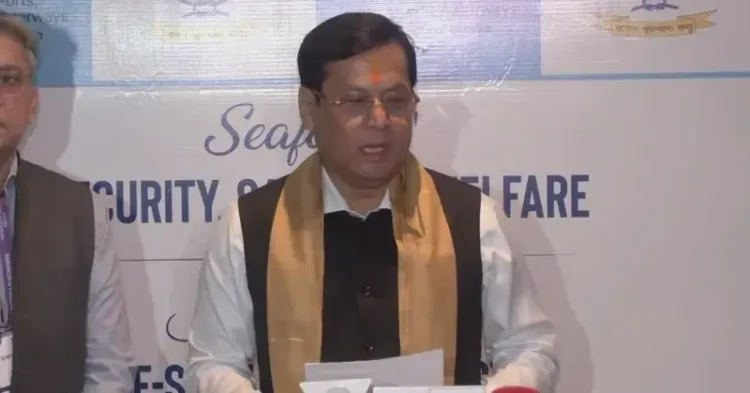 Sonowal Holds Media Interaction in Mumbai