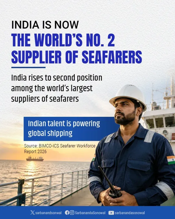 Sonowal: India now world's 2nd-largest seafarer supplier