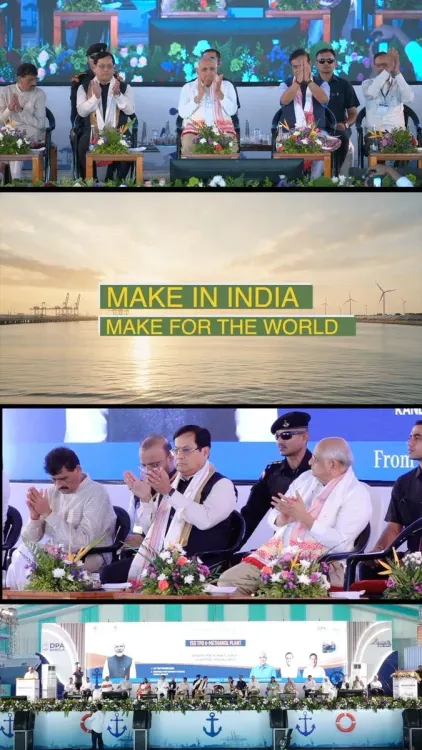Sonowal Lays Stone for India's First Port-Based eMethanol Plant