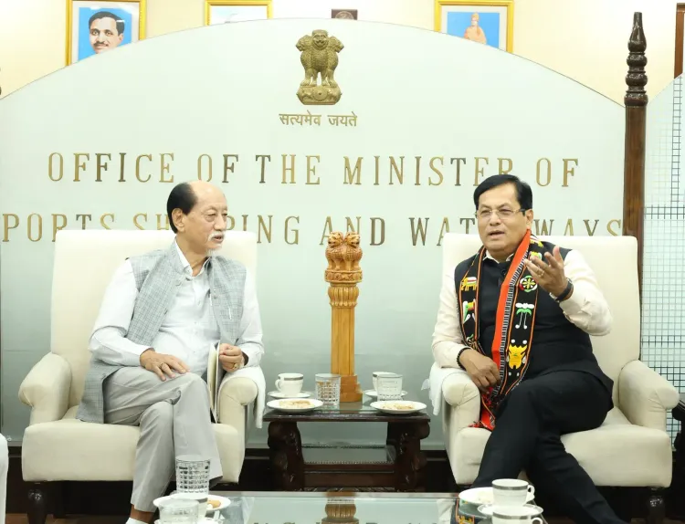 Sonowal Meets Nagaland CM, Dy CM on IWT Connectivity
