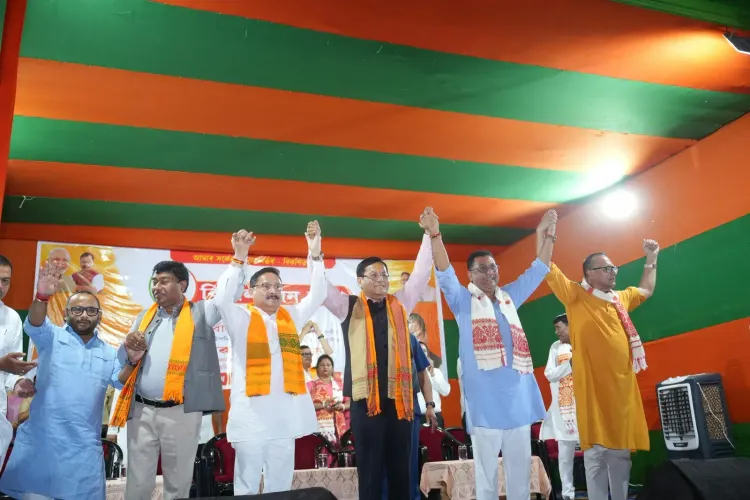 Sonowal rallies for BJP's Debashish Sharma at Nagaon bypoll