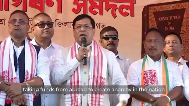Sonowal targets Rahul Gandhi, Congress in sharp political post