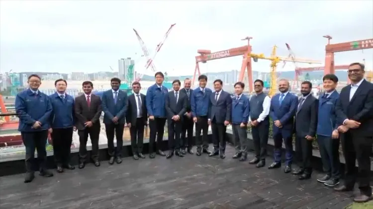 Sonowal visits HD Hyundai shipyard, pitches India-Korea maritime tie-up