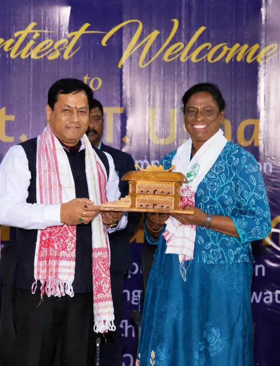 Sonowal Wishes PT Usha on Birthday, Invokes Kamakhya