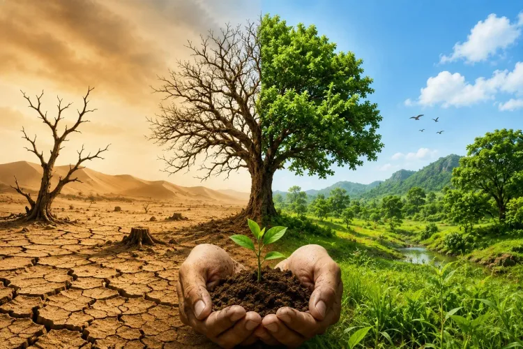 विश्व मरुस्थलीकरण दिवस 2025: भूमि क्षरण से खाद्य सुरक्षा और जल संकट की गहराती चुनौती