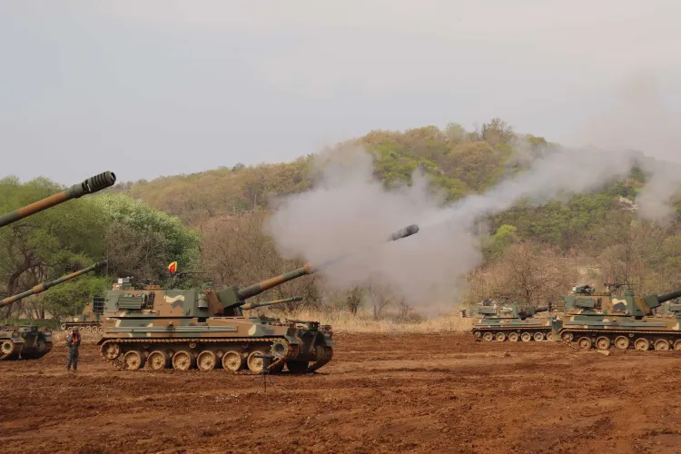 South Korea Conducts Live-Fire Artillery Exercises at Paju Range for the First Time in Seven Years