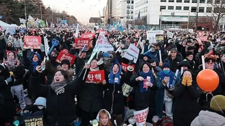 South Korea: Citizens Celebrate Their Triumph Over Yoon's Impeachment