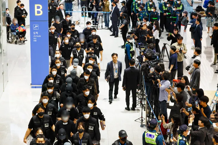 Why Are Police in South Korea Seeking Arrest Warrants for 59 Scam Suspects Repatriated from Cambodia?
