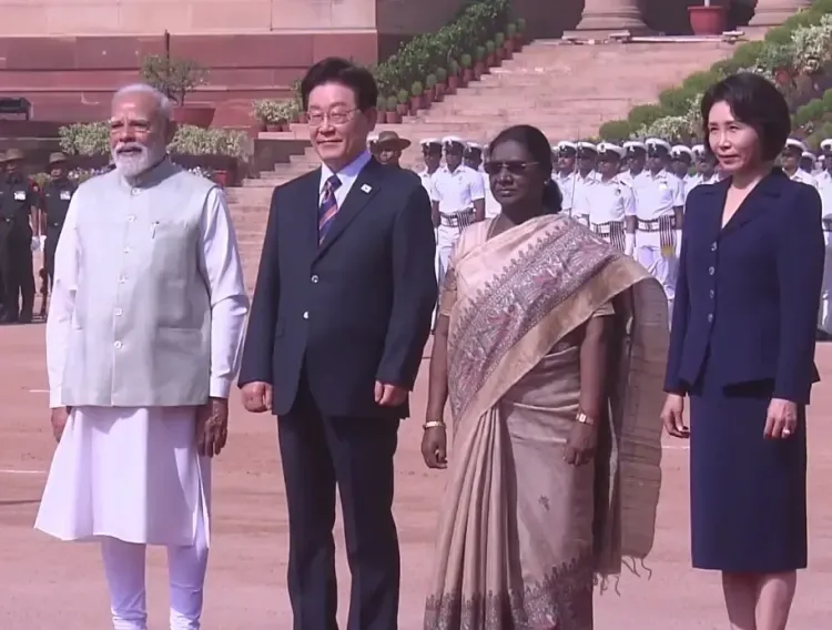 Ceremonial Reception for South Korean President Lee Jae Myung at Rashtrapati Bhavan