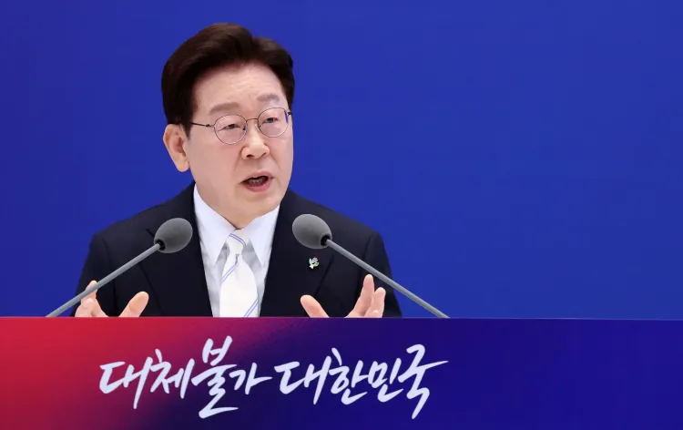 South Korea's Lee urges freeze on North Korea's nuclear, missile buildup