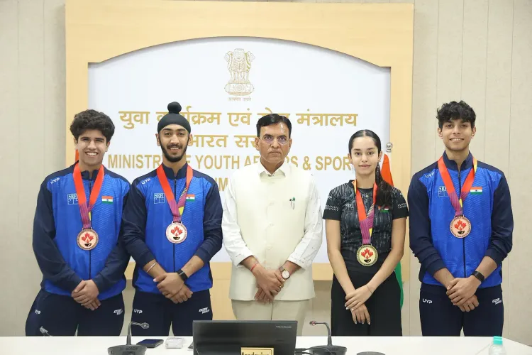 Anahat Singh felicitated by Sports Min Mandaviya after World Jr. Squash gold