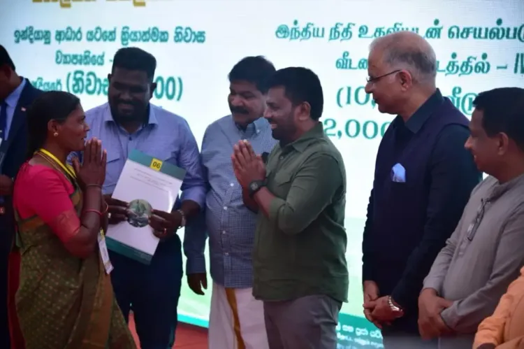 Did Sri Lankan President Dissanayake Attend the Launch of the Indian Housing Project Stage 2 Phase IV?