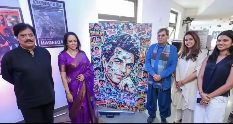 Hema Malini pays tribute to Dharmendra at Whistling Woods; Subhash Ghai emotional