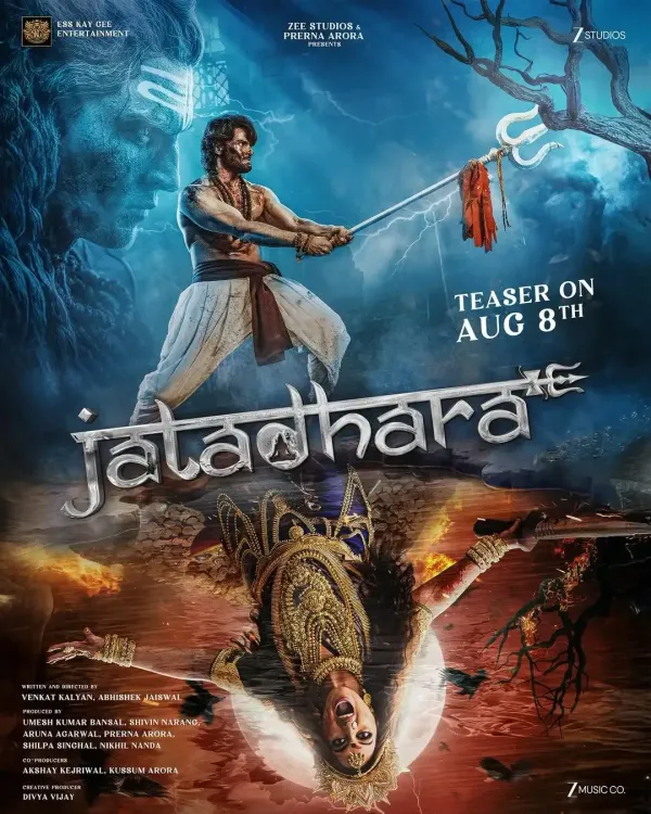 What Fierce Avatars Do Sudheer Babu and Sonakshi Sinha Showcase in the First Look Poster of ‘Jatadhara’?