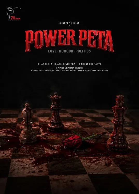 Sundeep Kishan's Next Film 'Power Peta' Unveiled by Krishna Chaitanya