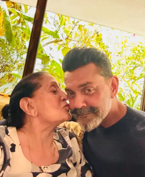Bobby Deol's 'Bandar' launch: Mom Prakash Kaur showers him with love