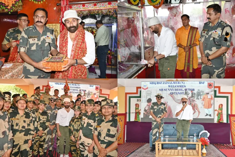 Sunny Deol Prays at Mateshwari Tanot Rai Mata Temple in Rajasthan