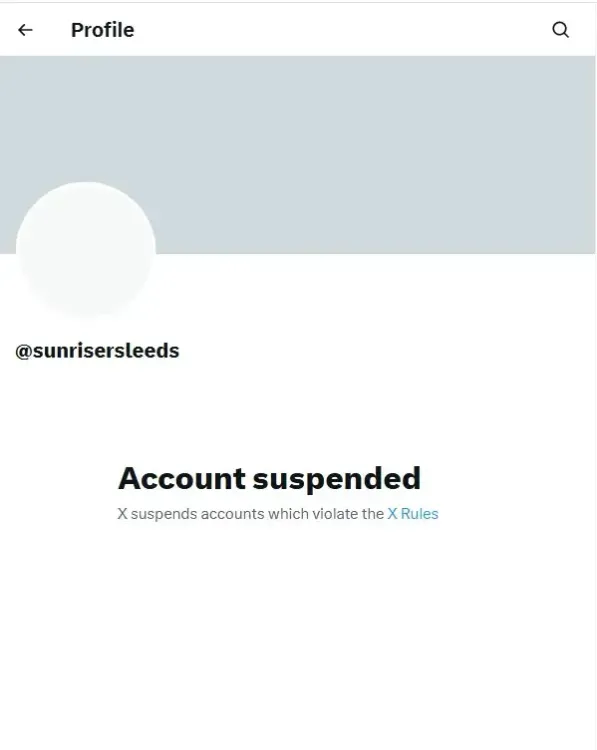 Sunrisers Leeds' X Account Faces Suspension After Abrar Ahmed Signing Fallout