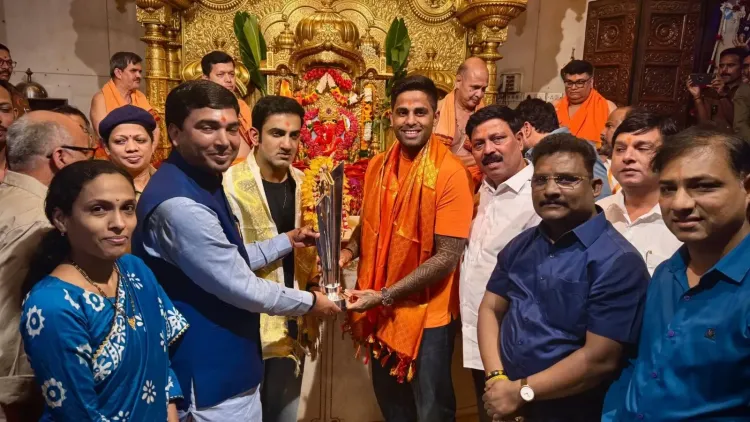 Suryakumar Yadav and Gautam Gambhir Celebrate T20 World Cup Victory at Shree Siddhivinayak Temple