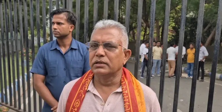 सस्पेंडेड BDO की गिरफ्तारी पर दिलीप घोष का बड़ा बयान — 'अपराधियों से थी पुलिस की दोस्ती'