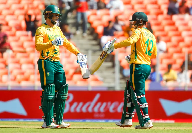 How Did De Kock, Rickleton & Jansen Propel SA to 187/6 Against Afghanistan?