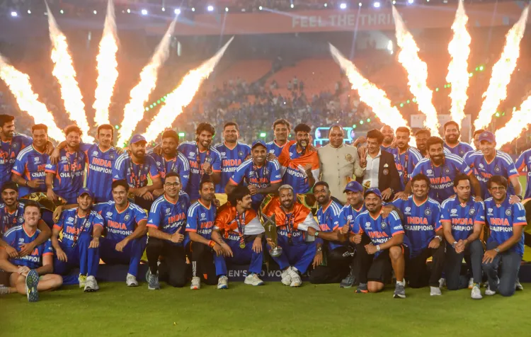 BCCI VP Rajeev Shukla Celebrates India's Historic T20 World Cup Win