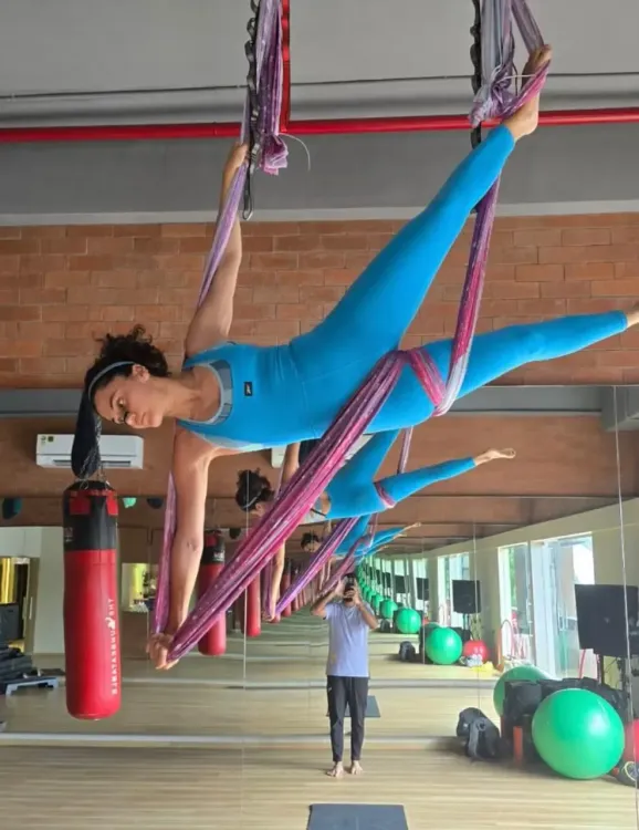 Could Taapsee Pannu Be the Aerial Yoga Queen?