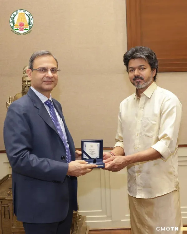 Tamil Nadu CM Joseph Vijay meets RBI Governor Sanjay Malhotra